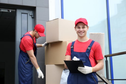 House movers preparing a residential move in Peckham