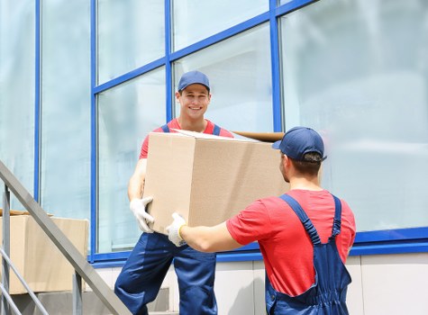 Man With Van Peckham team preparing a safe move with protective equipment