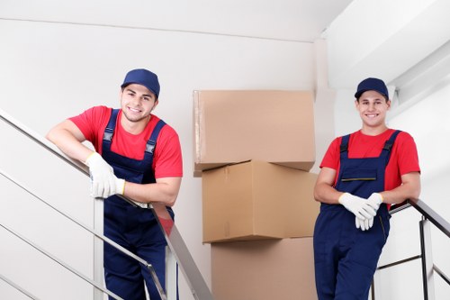 Moving boxes and household items with a Peckham van service