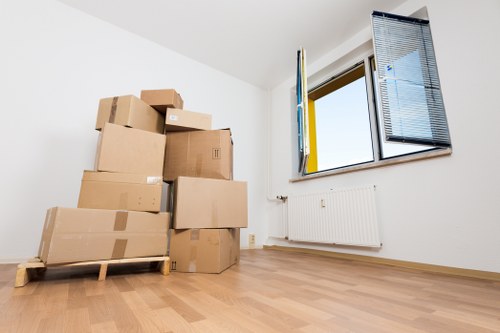 Packed moving van ready for a home removal in Peckham