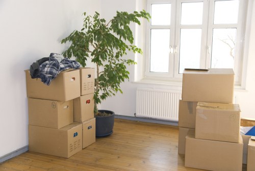 Professional movers planning access and parking for a Peckham removal