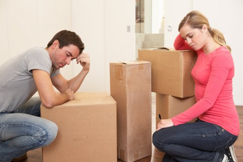 Careful loading of household furniture for a Peckham removal