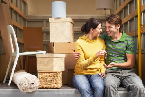 Checklist and moving supplies prepared for a Peckham home relocation