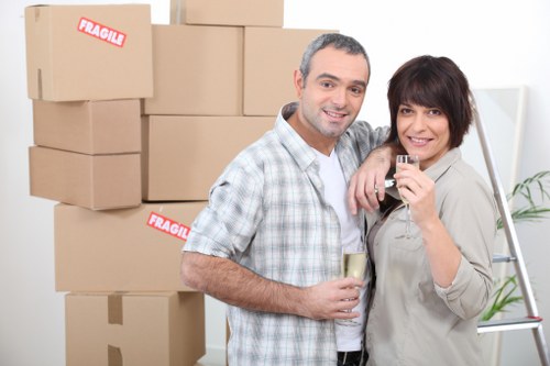 Local man and van service handling a move near busy Peckham streets